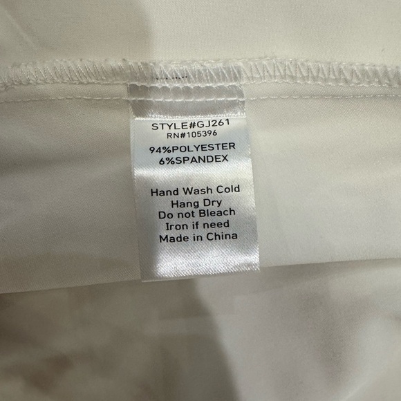 C’est Toi lightweight open front Elegant White Draped Blazer - Picture 5 of 7